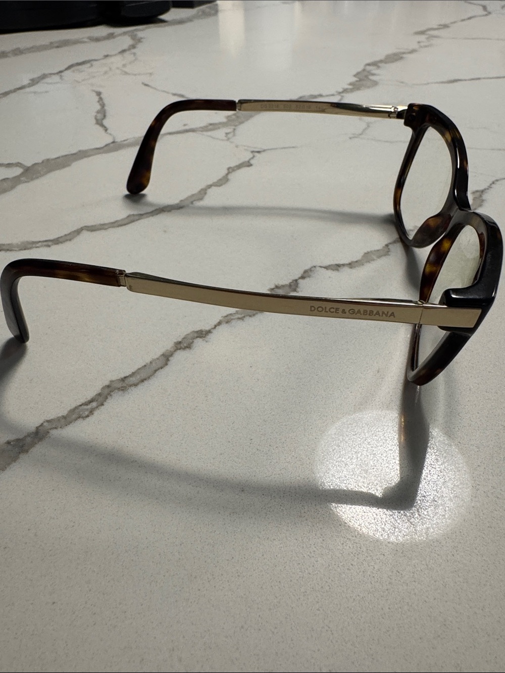 Dolce & Gabbana Brown Tortoise Cat Eye Glasses- prescription lenses with MK case - Picture 9 of 9